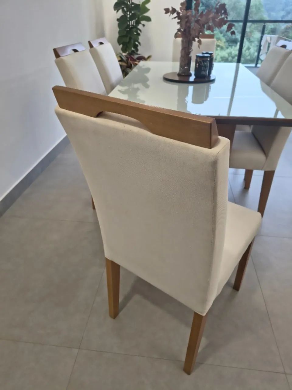 Conjunto de Sala de Jantar Retangular com 6 Cadeiras - Excelente Estado! - Foto 4