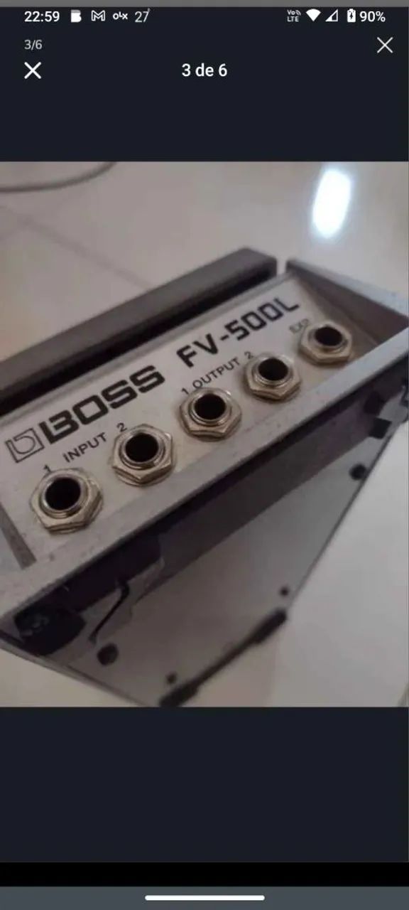 Pedal de volume e expressão Boss - Foto 2