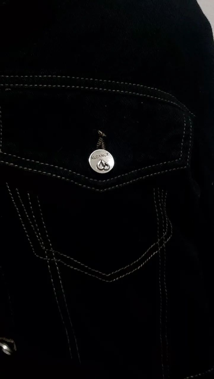 Jaqueta brim preto M - Foto 3
