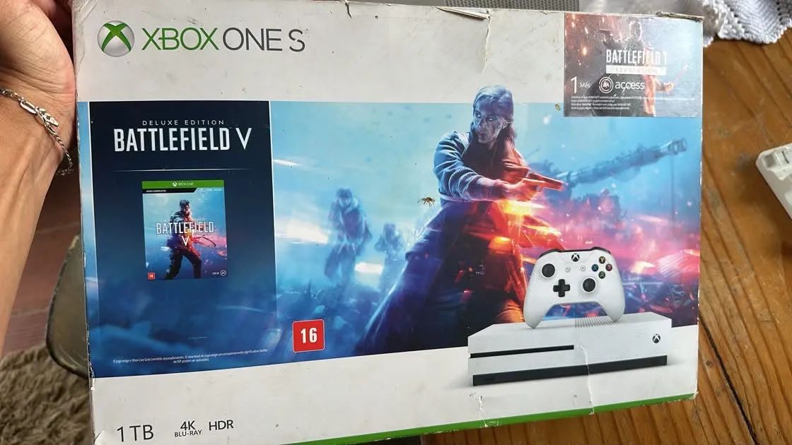 Xbox one S 1 TB com jogo e controle  - Foto 4