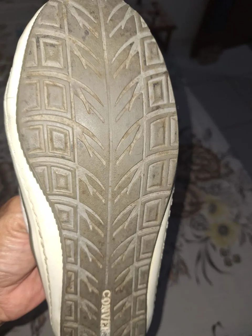 Tênis All Star de couro branco - Foto 2