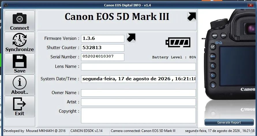 Câmera 5D Mark III - Foto 5
