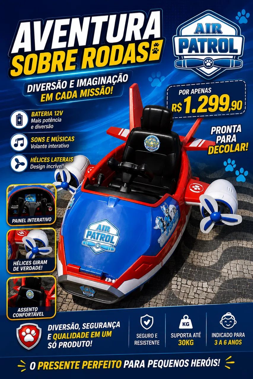 Avião patrulha canina