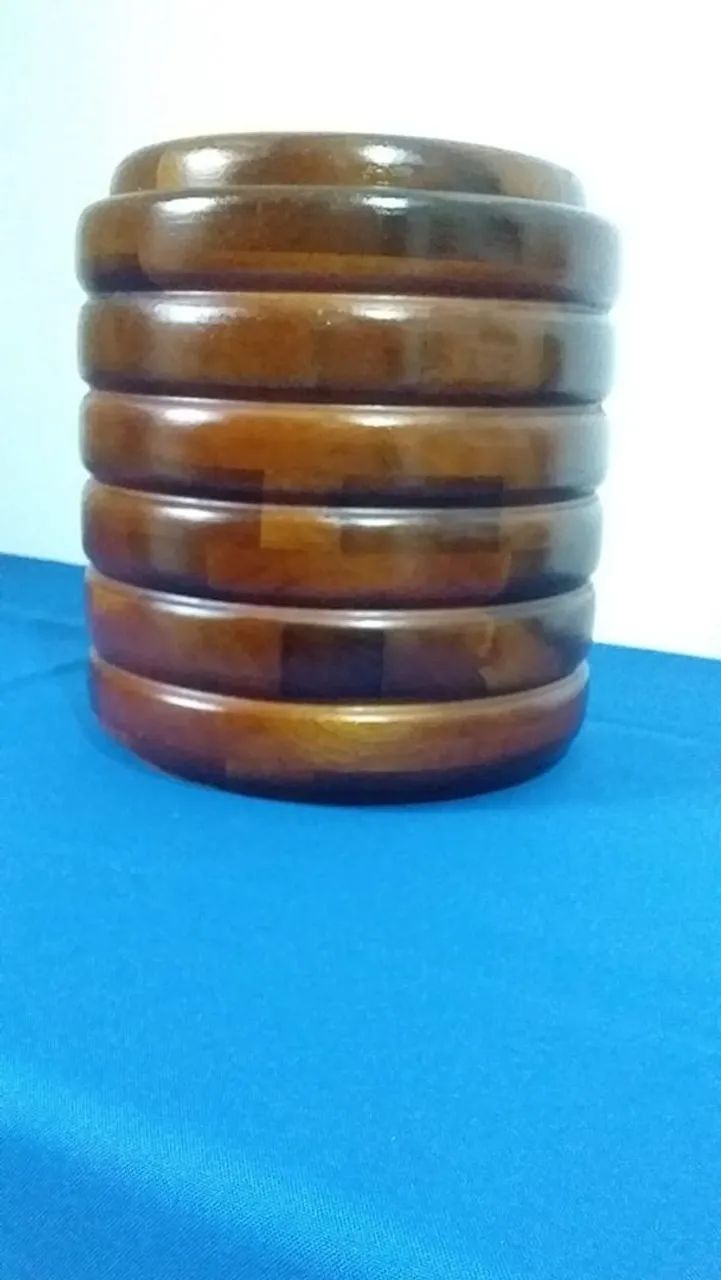 Baldinho termico para gelo em madeira . - Foto 5