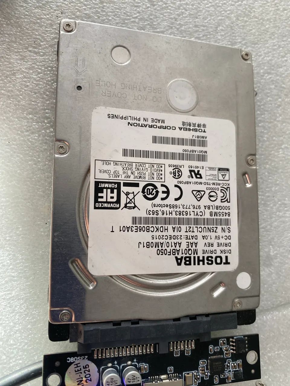 Hd de 500 2,5 polegadas 