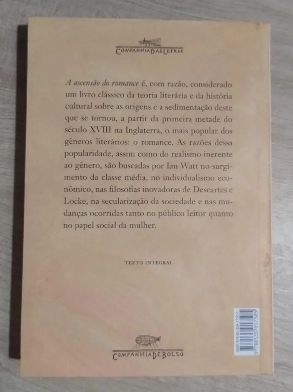 A Ascensão do Romance. Ian Watt. Livro NOVO!!! - Foto 6