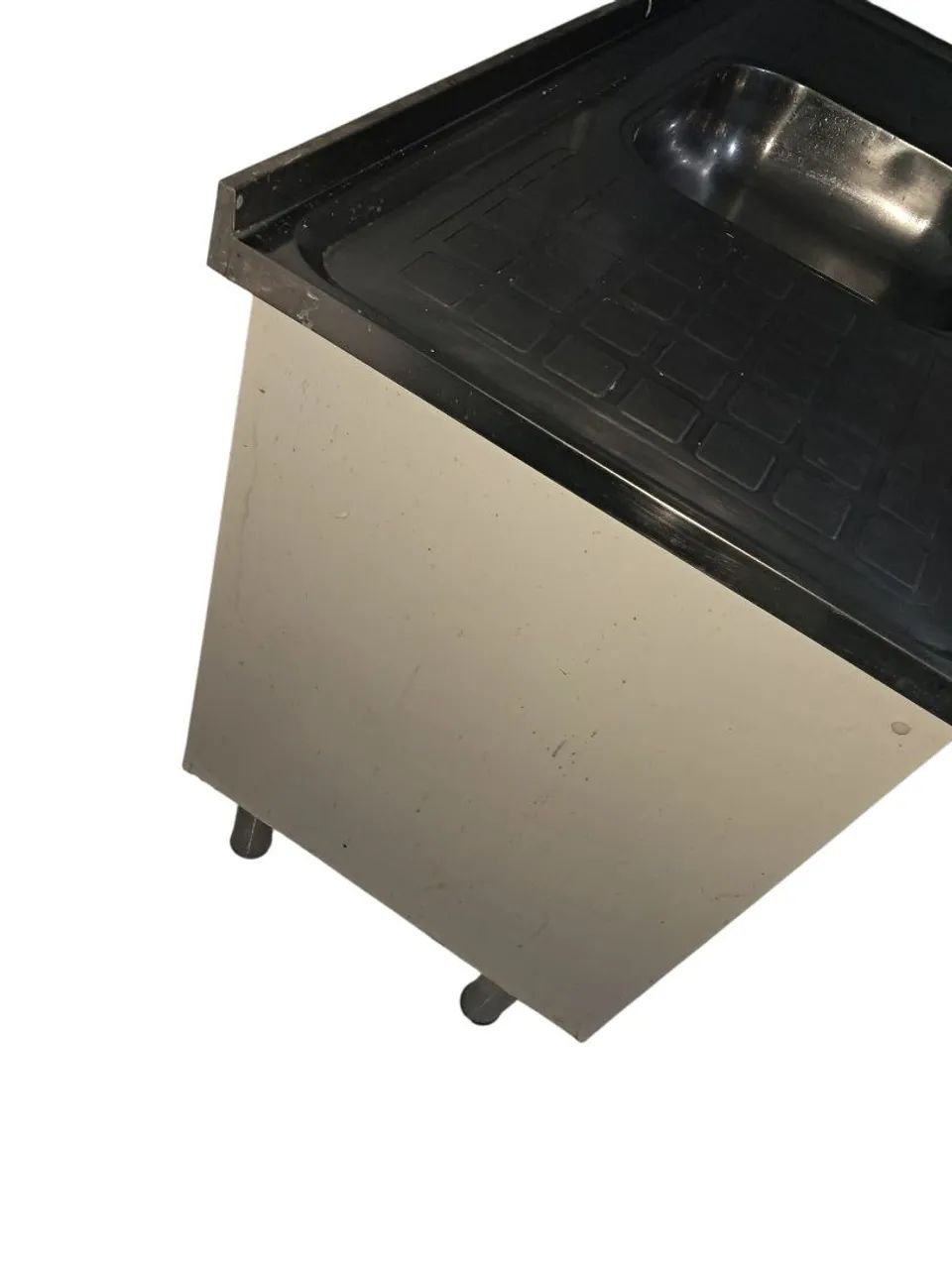 Kit Cozinha Desapego: Fogão 5 Bocas + Balcão R.J. Rorato 1,20m com Pia de Inox - Foto 4