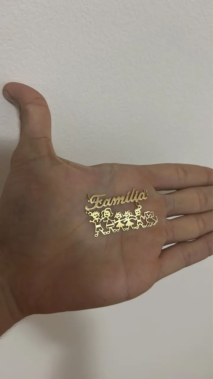 Pingente de ouro 18k -  todo trabalhado 