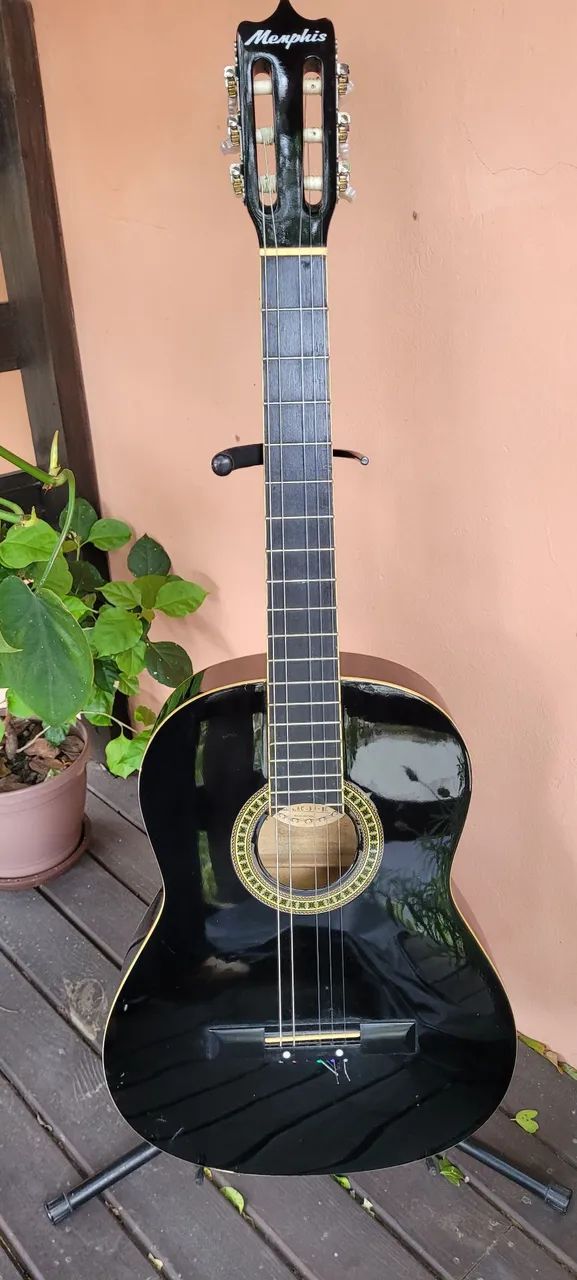 Violão + capa + suporte de chão 