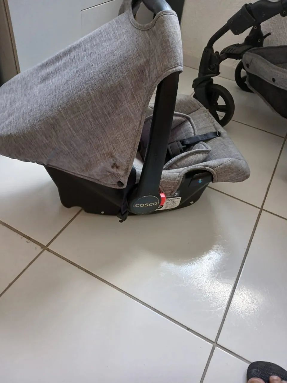 Carrinho 3 em 1 (Moisés + Bebê Conforto) - Estado de Novo! - Foto 4