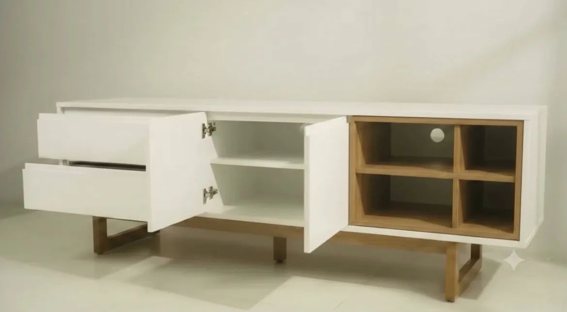 Rack de Sala Off-White - Foto 2