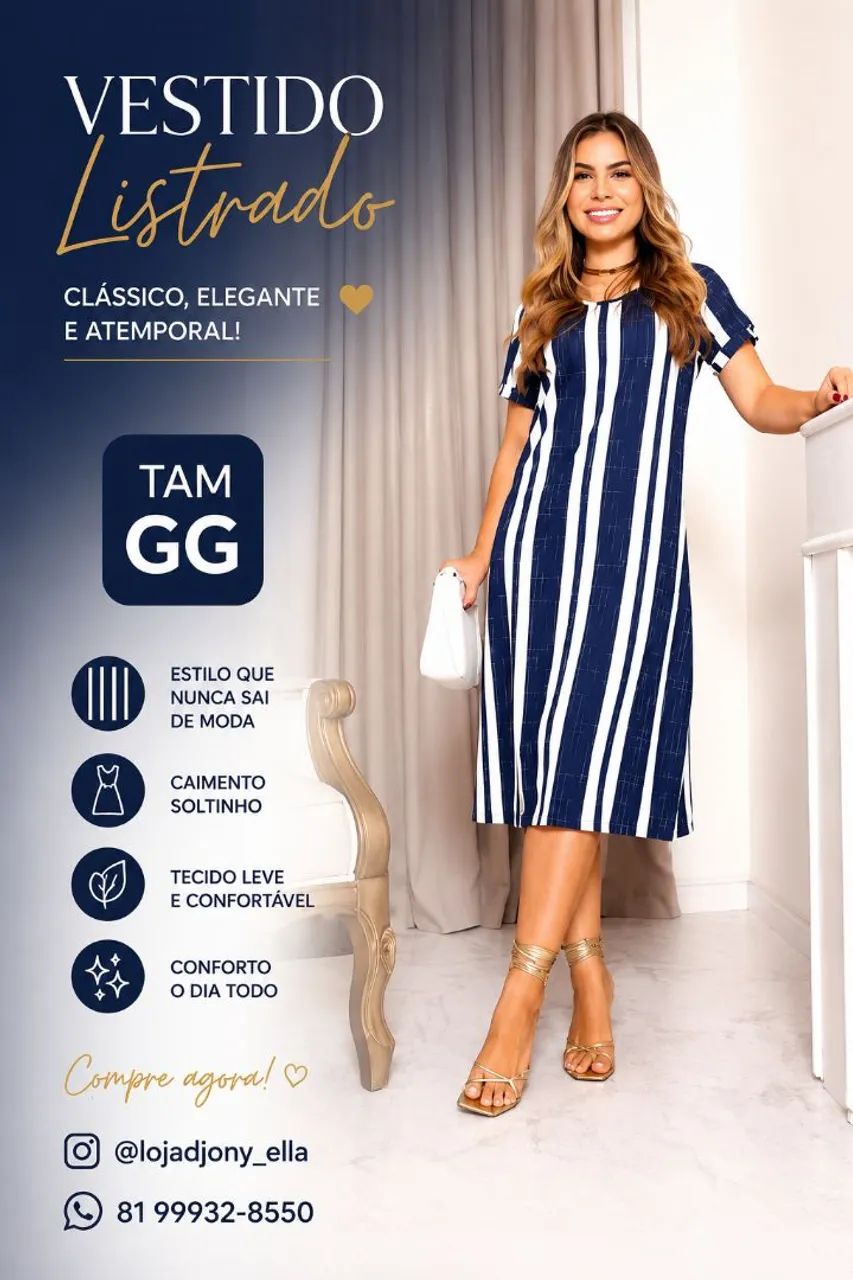 Vestido longo em malha - Foto 4