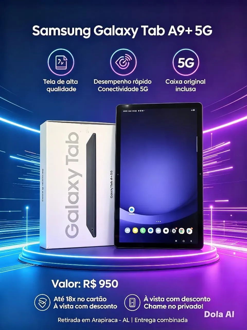 Tablet  A9 + 5G 64GB - Foto 3