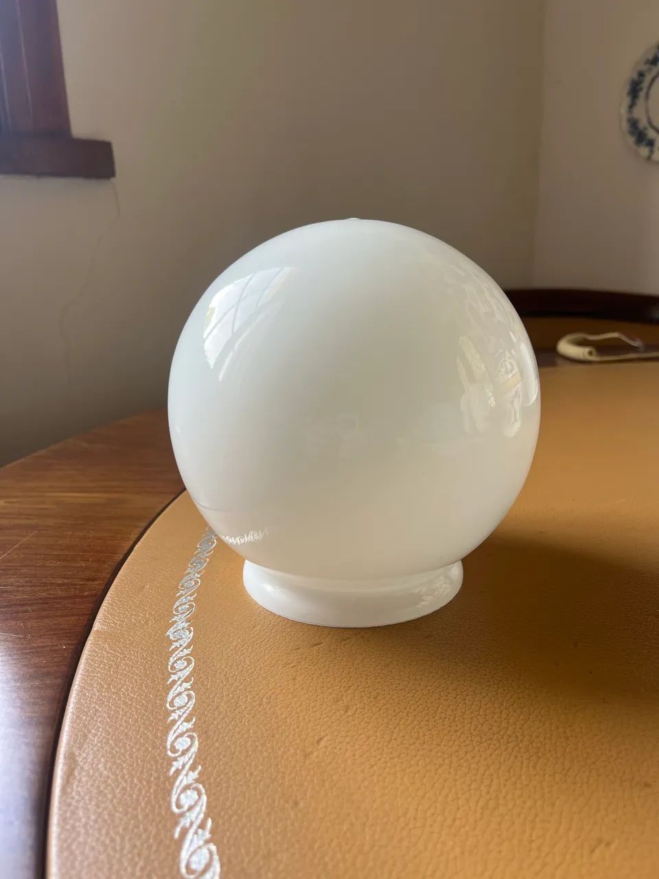 Globo de teto em Opalina. - Foto 4