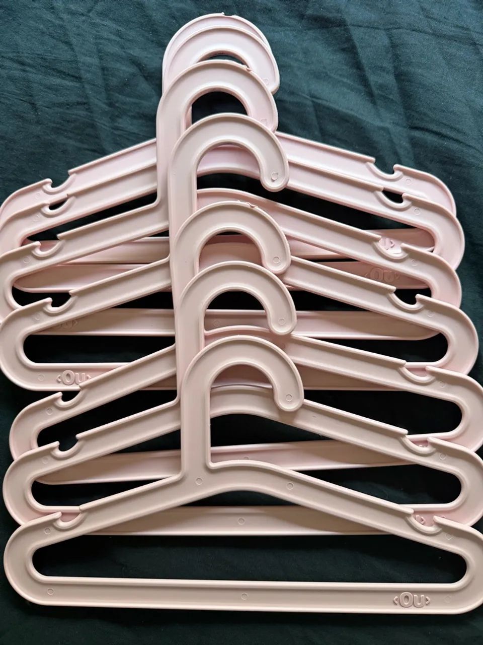 Cabides infantil almofadado +  cabides simples da on rosa  - Foto 2