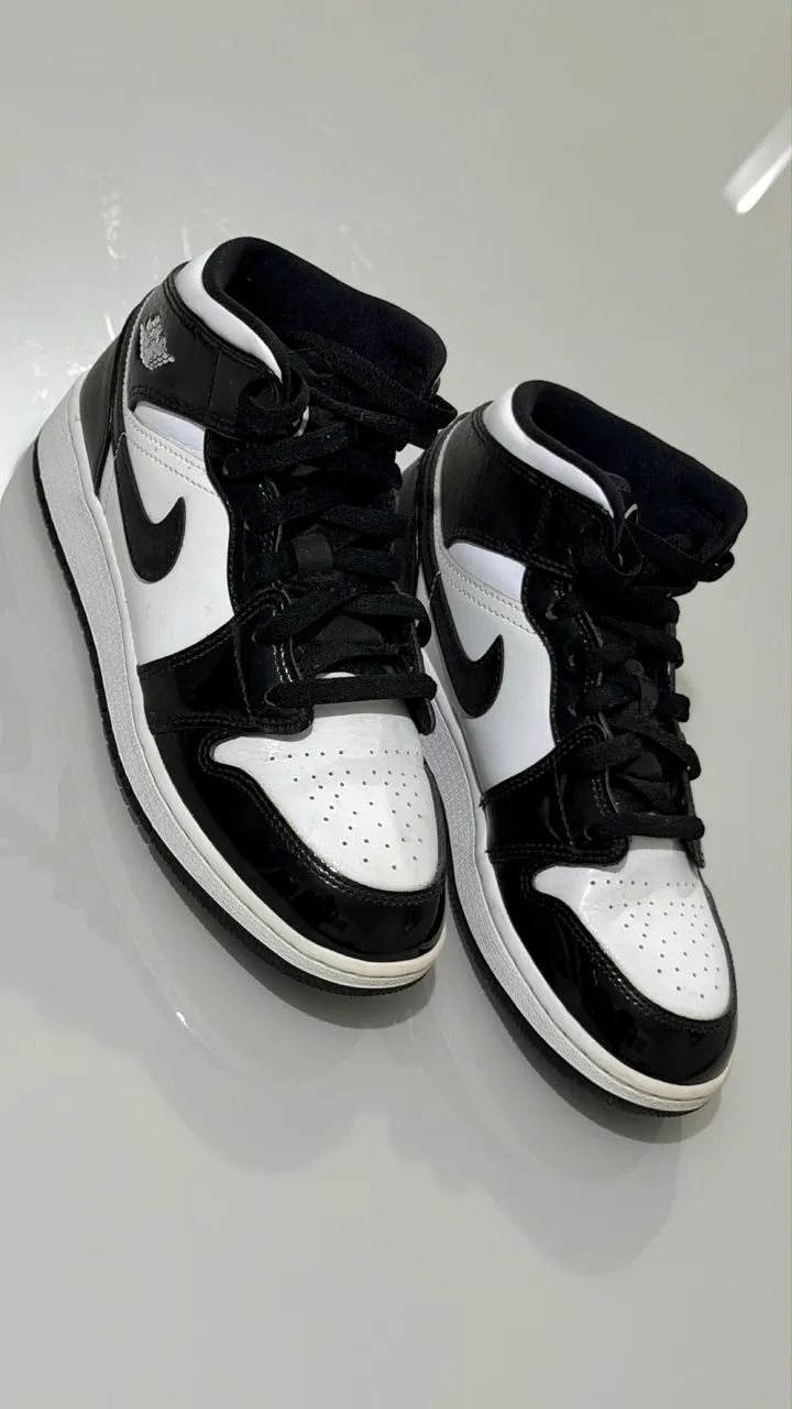Air Jordan 1 Mid Black/White - Foto 2