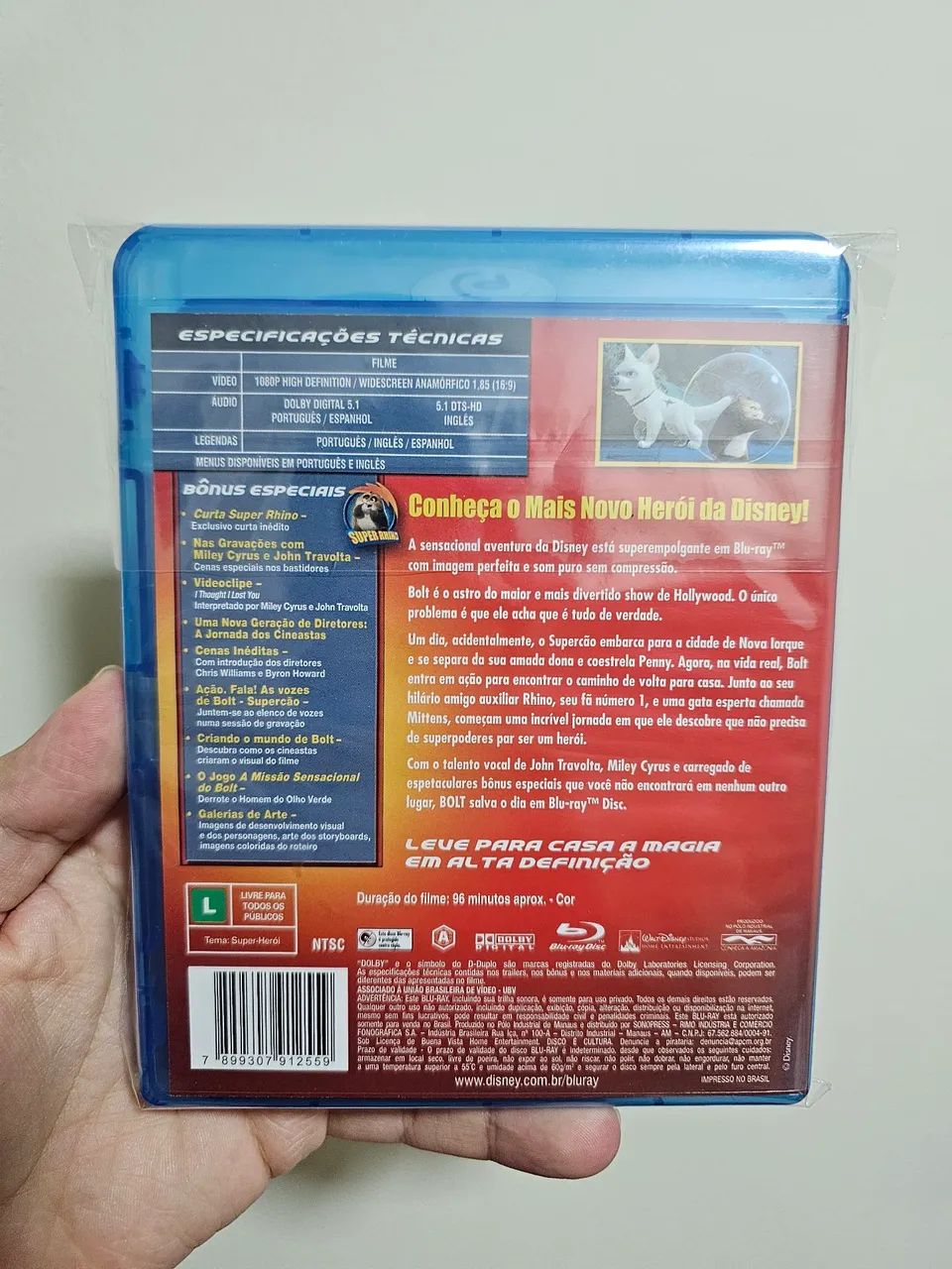 Bolt - Supercão (Blu-ray) Raro Disney - Foto 2