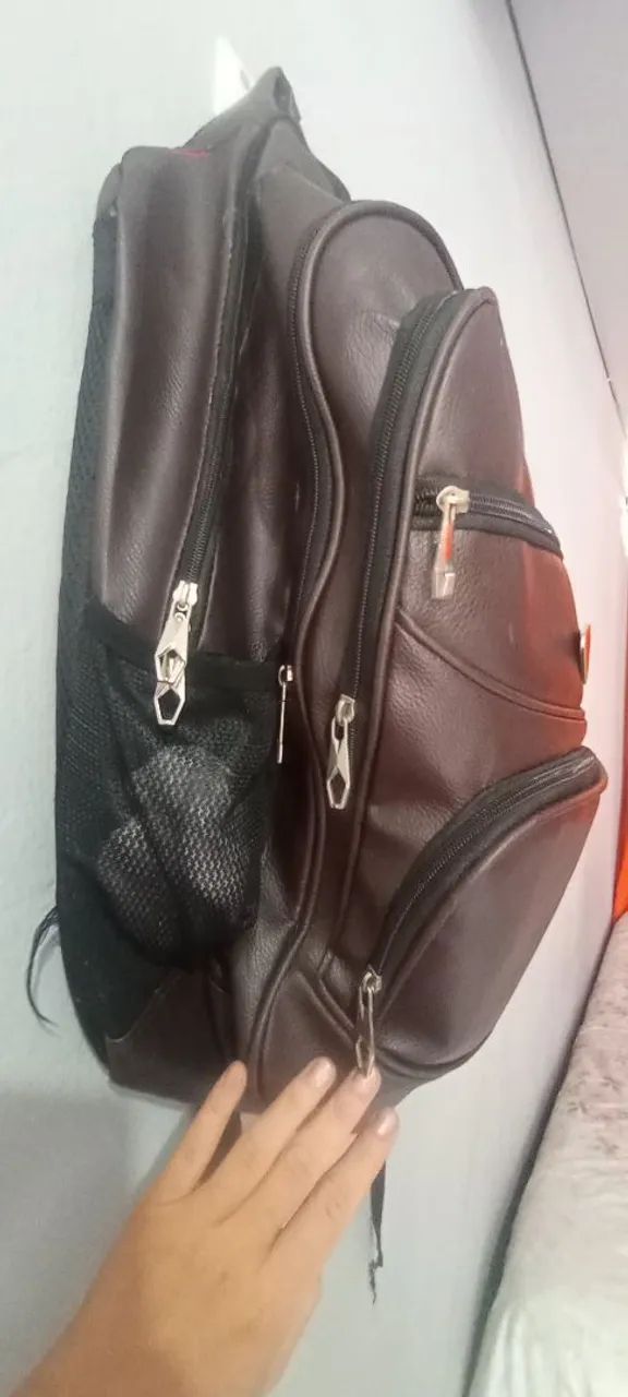 MOCHILA DE COSTA COURO USADO - Foto 5