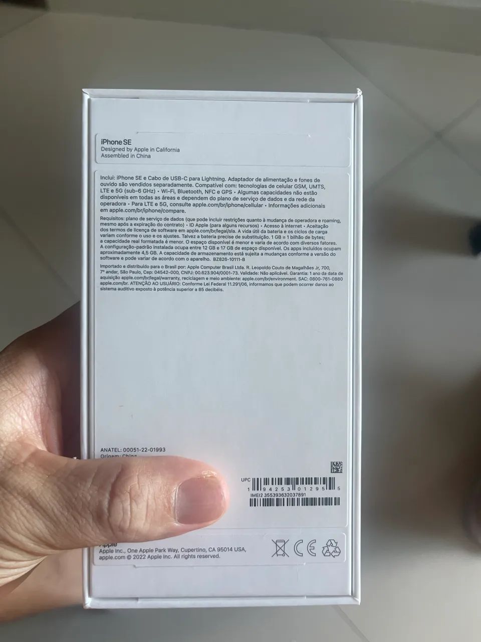 iPhone SE 3ª geração com garantia Apple, NOVÍSSIMO!! - Foto 3