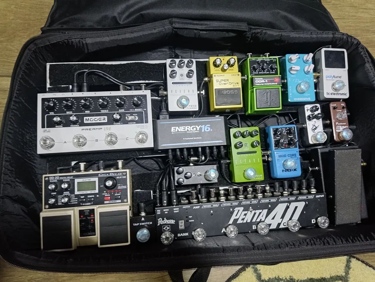Pedalboard mesk 70*40*12