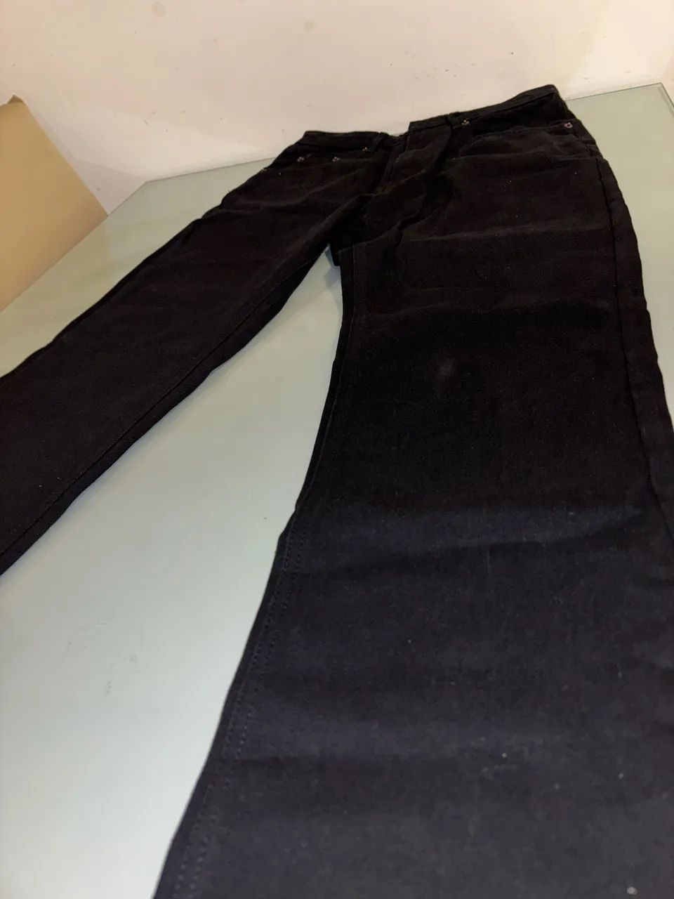 CALÇA PRETA FLARE JEANS - Foto 5