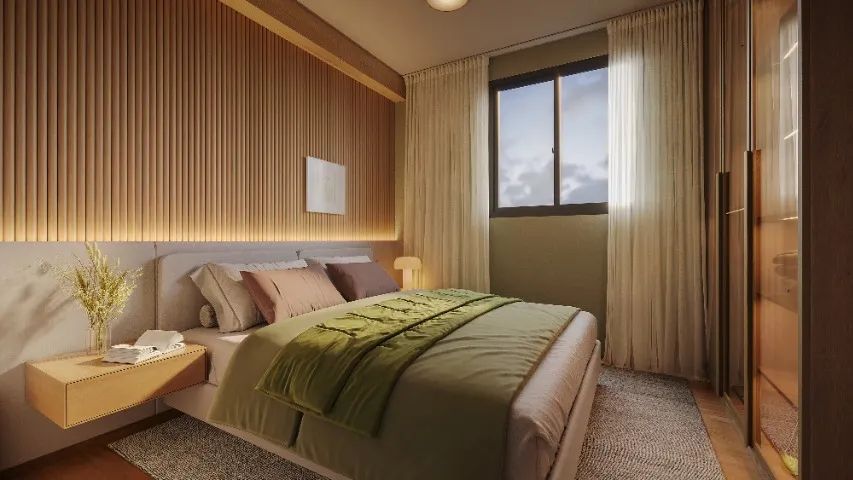 ILHA DE SAFIRA COM 2 quartos com varanda: 41,37m² e 42,94m² - Foto 3