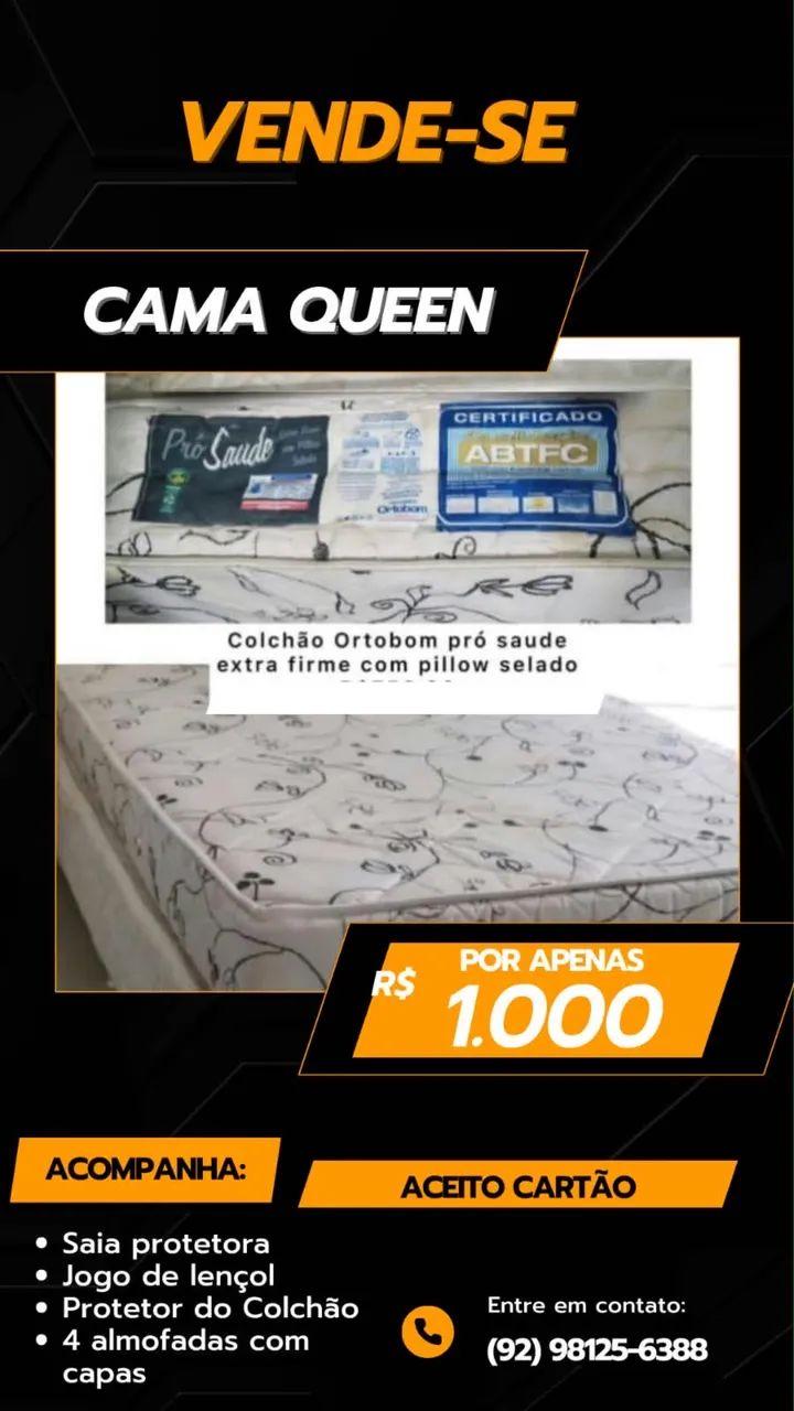 Cama e colchão 