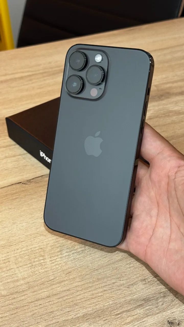iPhone 14 Pro Max 128GB Space Black - Loja física! Com 3 meses de