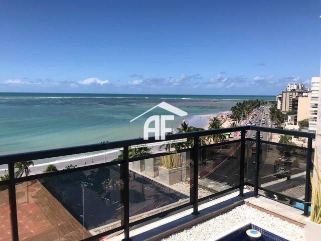 Cobertura duplex beira mar com 495m² - Ponta Verde - 4/4 todos com suítes, ligue já