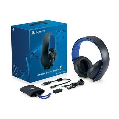 Headset Stereo Wireless Sony 7.1 New Gold Edition PS4