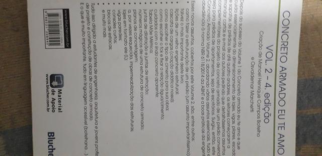 Livros de Engenharia Civil - Concreto Armado "Eu te Amo" - Foto 6