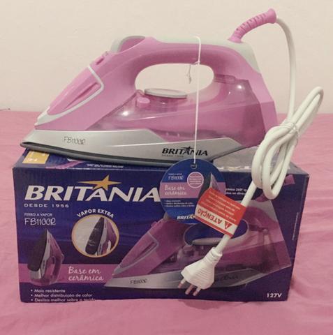 Ferro de Passar NOVO, a Vapor Britânia Rosa e Branco