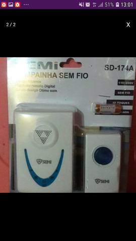 Campainha sem fio fácil de instalar,ac cartao