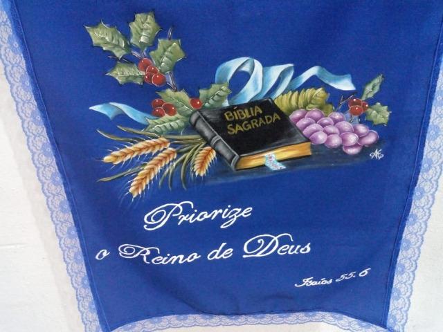 Toalha Caminho para púlpito ( AZUL) - Foto 2