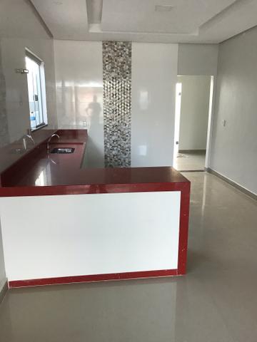 Linda casa de 3 qts, suíte, porcelanato no Setor de Mansões de Sobradinho - Foto 7