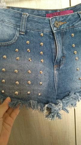Short com detalhe de spikes - Foto 2
