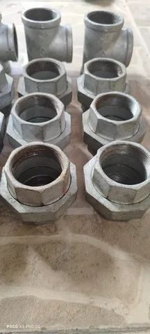 Lote conexões fg ferro galvanizada  - Foto 3