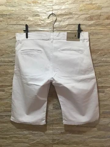 Bermuda Masculina Slim Branca  - Foto 2