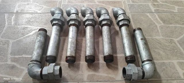 Lote conexões fg ferro galvanizada 