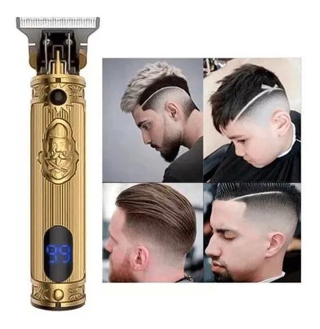 Máquina De Cortar Cabelo  e acabamento Kemei Km-700h Lcd Digital Display - Foto 3