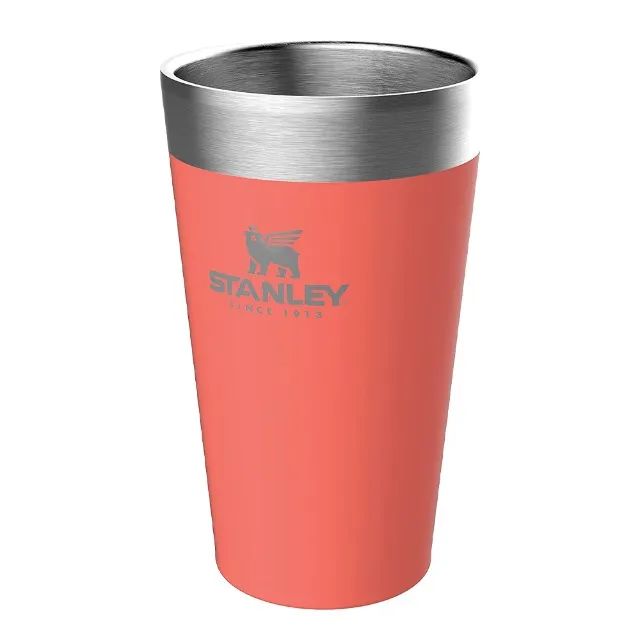 Copo Térmico de Cerveja sem Tampa Guava Salmão 473ml Stanley - Foto 2