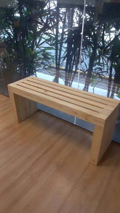 Banco de madeira rústico. - Foto 3