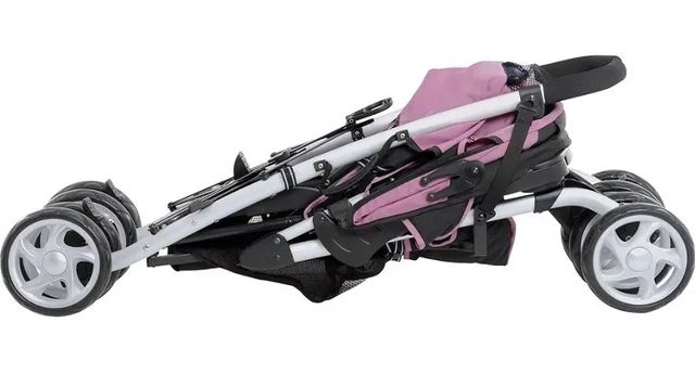 Novo Carrinho De Bebê Cross Rosa E Preto - Kiddo - Foto 2