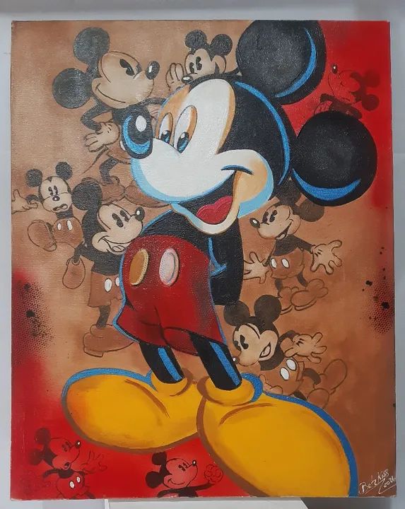 QUADRO MICKEY MOUSE - Decorações Para Casa - Montanhão, São