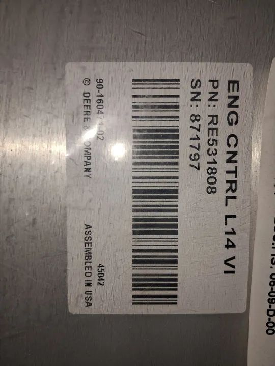 Controle de Motor Deere RE531808