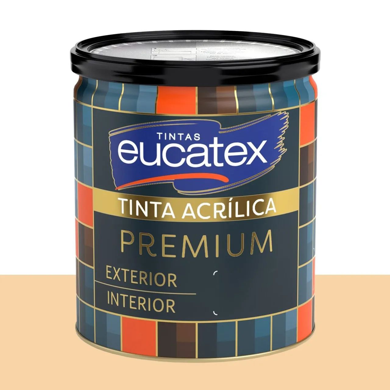 Tinta Acrílica Acetinada Eucatex Amarelo dos Andes 800 ml