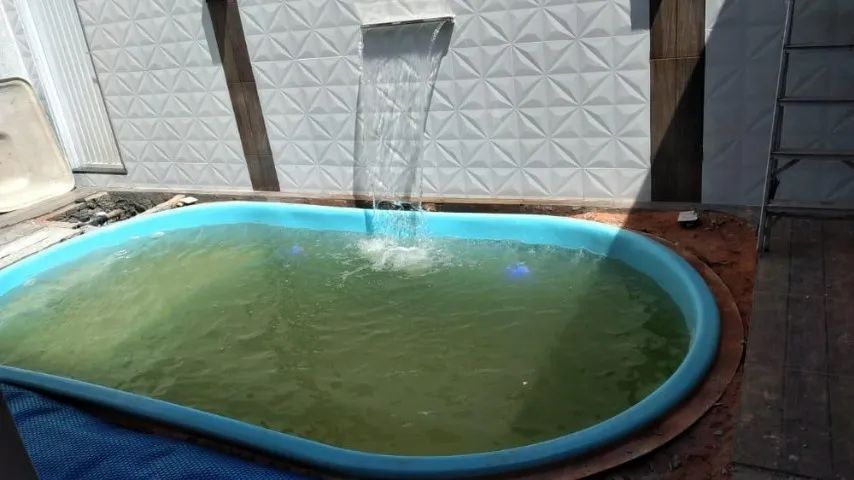 Piscina de Fibra  SILVER 4 - 4,40X2,40X1,30 completa aquecida  - Foto 2