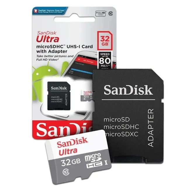 Cartao Memoria Micro Sd Sandisk 32gb Ultra Classe 10 Original