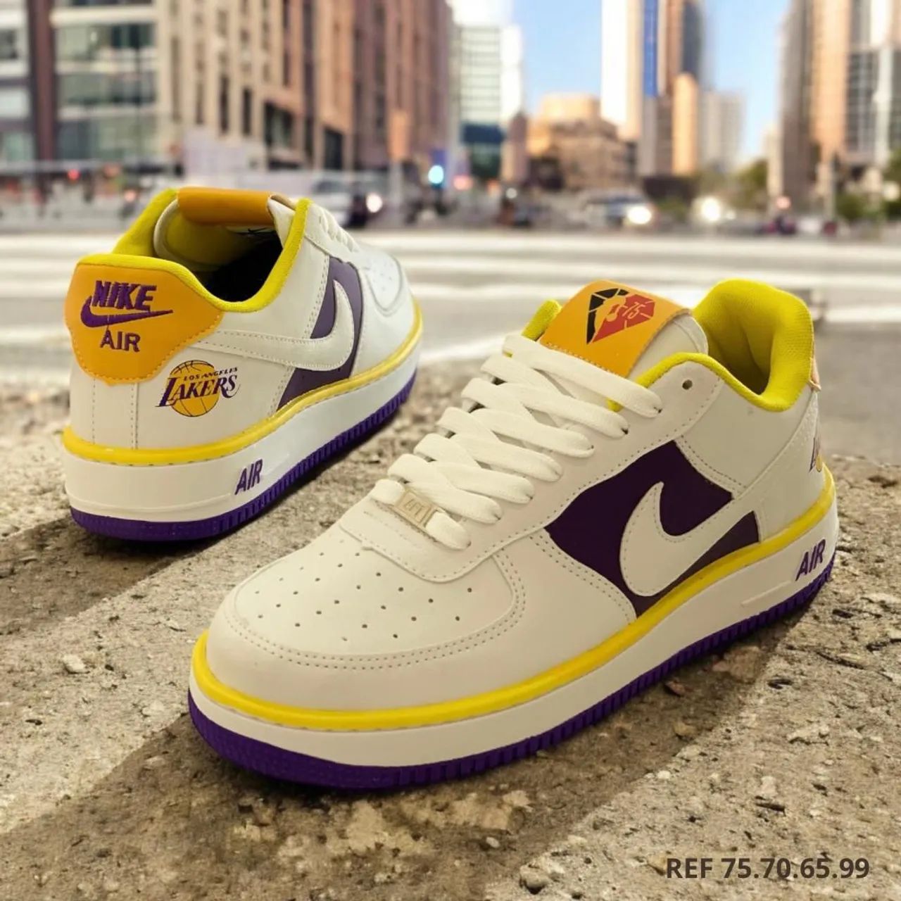 Nike air force 1 low shops lakers