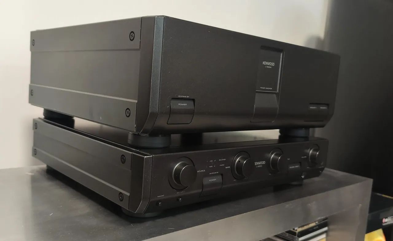 Amplificador Kenwood L-1000c e L-1000M Som de alta qualidade